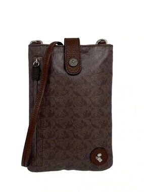 PELLE BORSA Brown Dark Brown PVC Leather Shoulder Bag